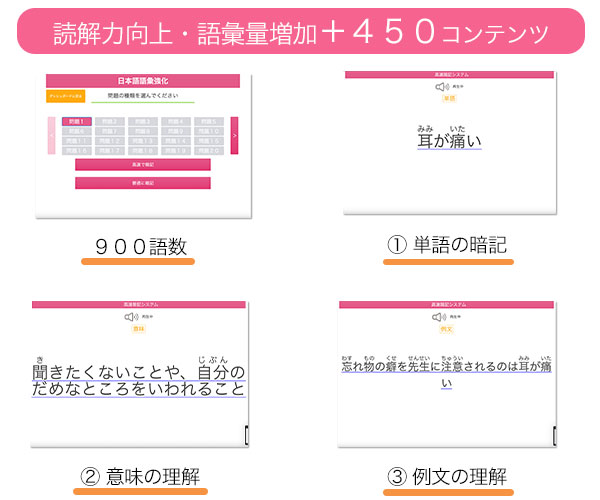 読解力向上_語彙増加コンテンツ450